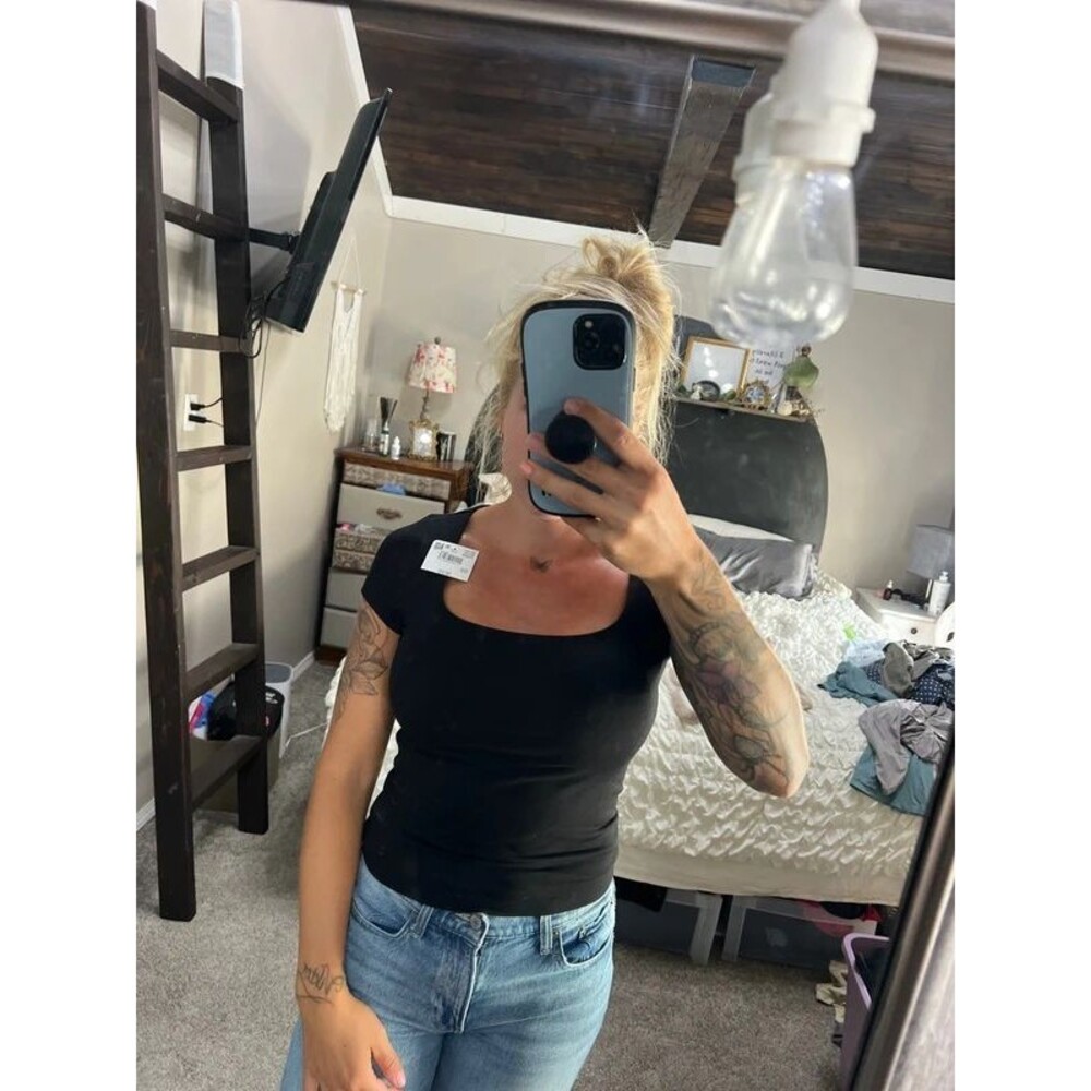 NWT American eagle square neck tee medium